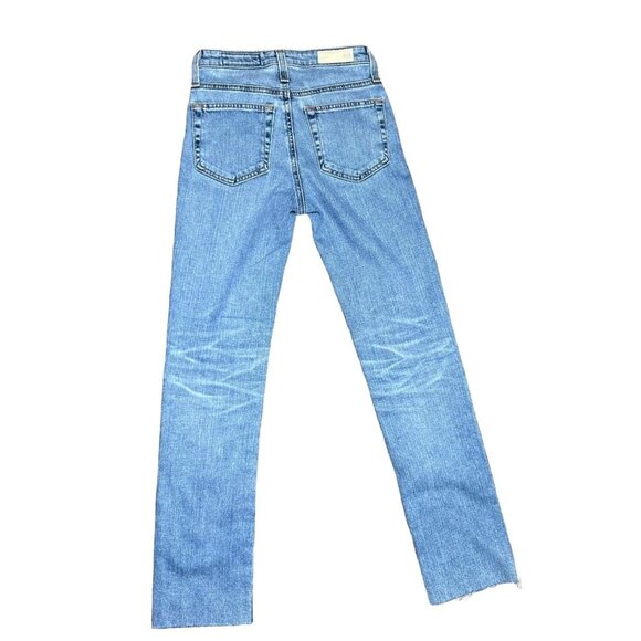AG-ED Denim The Isabelle High-Rise Straight Crop Jeans Size 22 - Picture 2 of 4